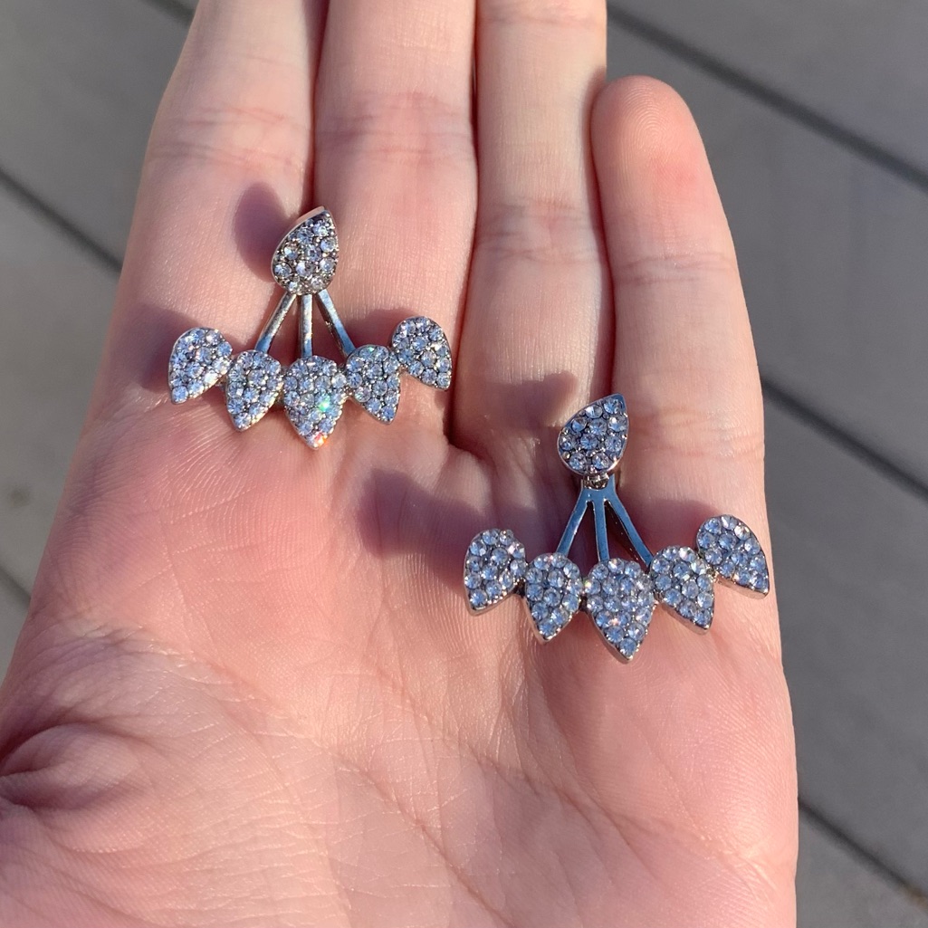 New Diamond Teardrop Shaped Earrings Amazon 8$
